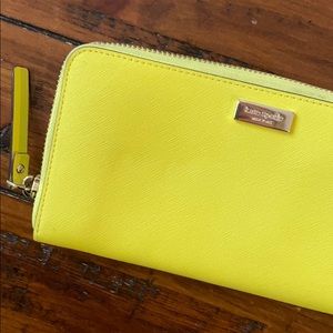 Kate Spade yellow wallet